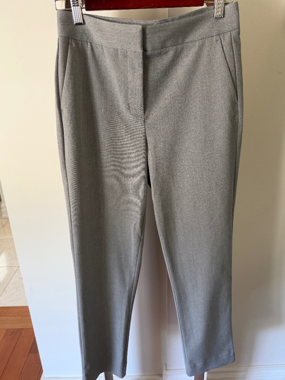 Kit & Ace Grey Tailored Ankle Pants | Size 4 | Stretch Work Trousers
